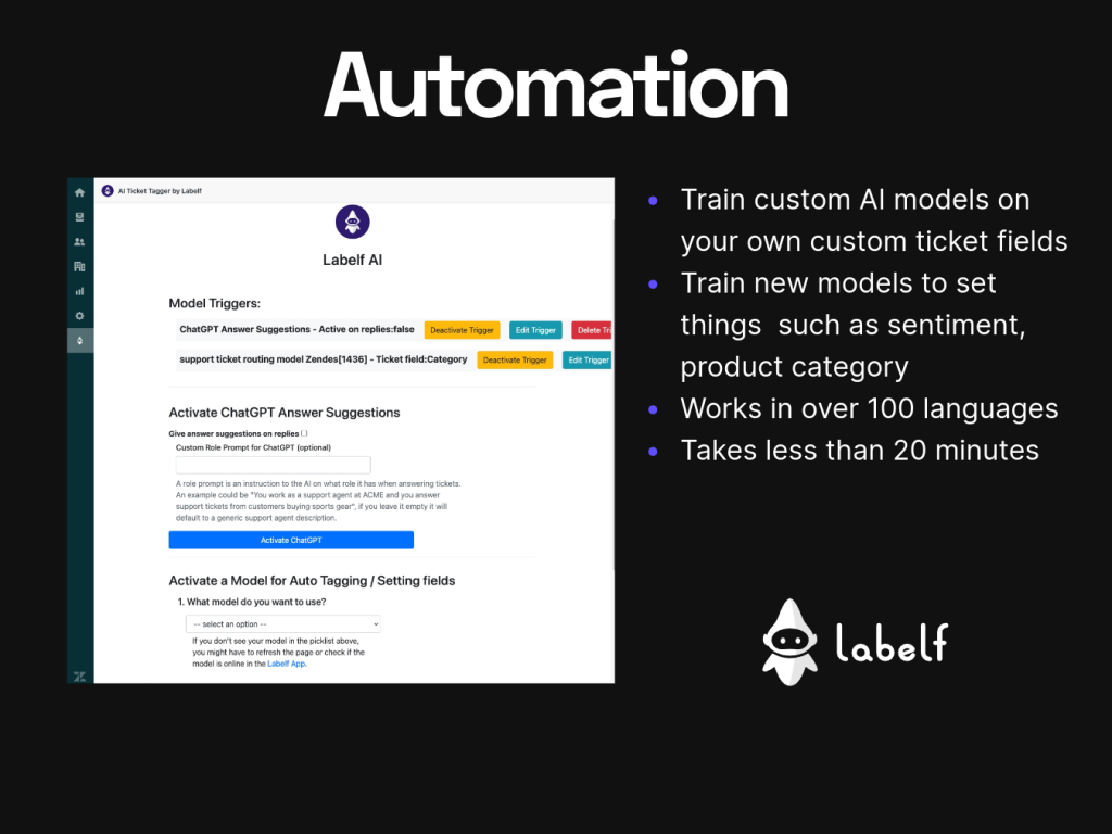 AI Ticket Tagger by Labelf screenshot 1